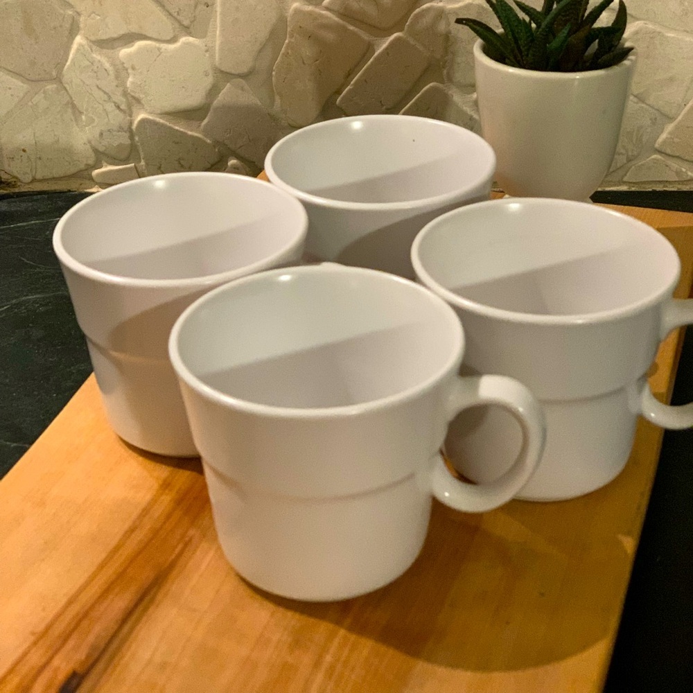 NORITAKE | Set of 4 | Progressive Pearl White Mugs